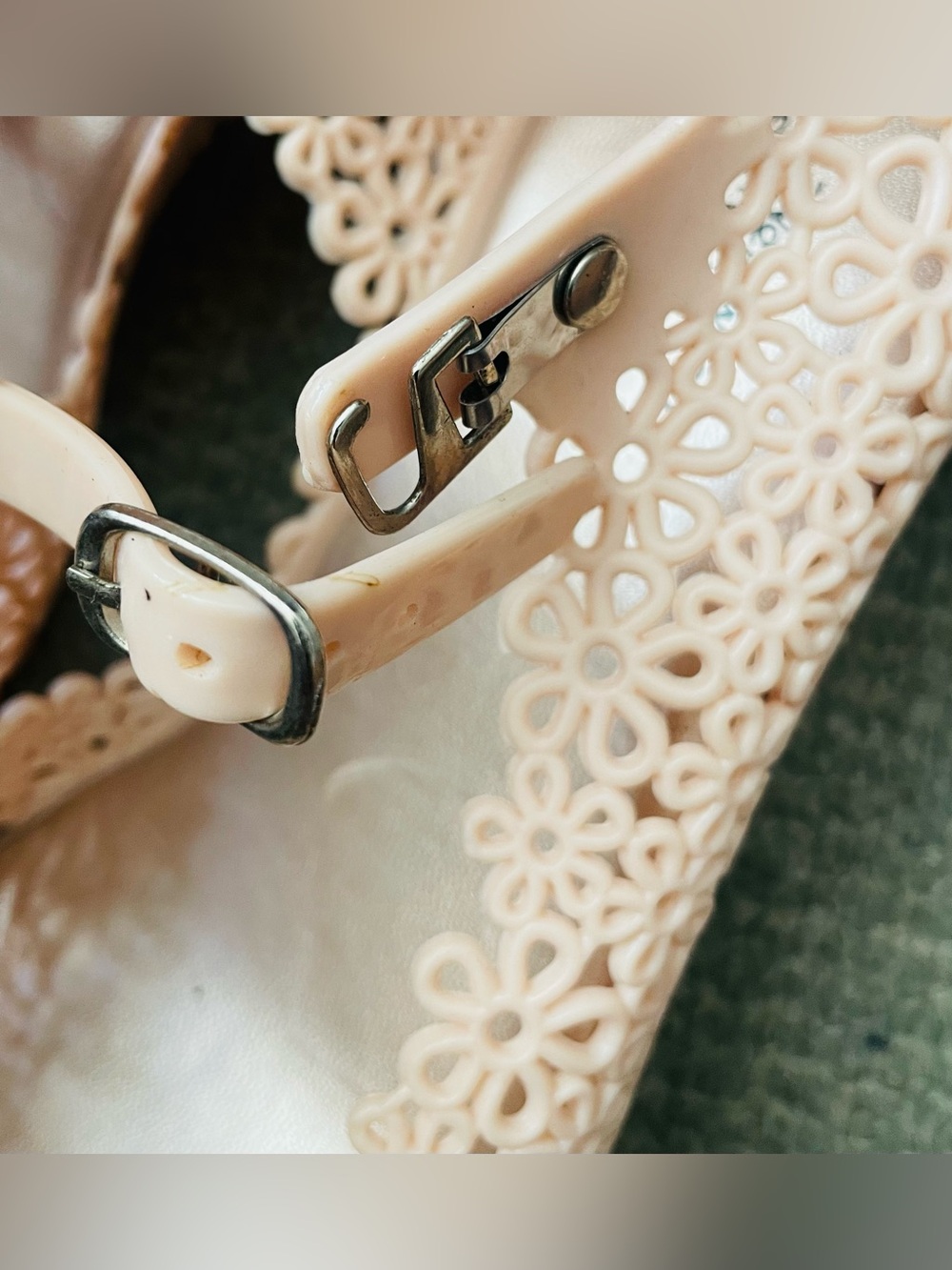 MELISSA + VIVIENNE WESTWOOD Anglomania Women's Blush Pink Wedge Sandals - Picture 7 of 13